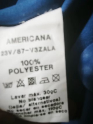 Americana elástica azul entallada