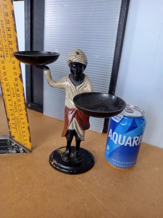 Figura Colonial Metal Francia Años 20