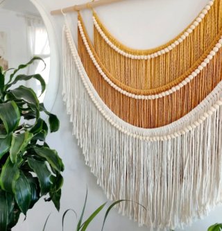 Tapiz 90x80cm macramé