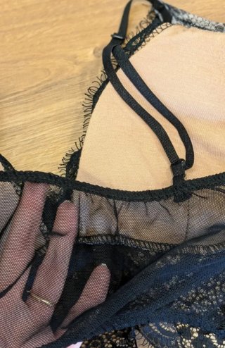 Top encaje estampado serpiente talla única