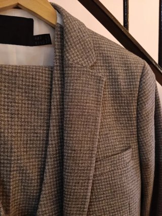 Traje ASOS 3 Piezas Gris Beige Nuevo