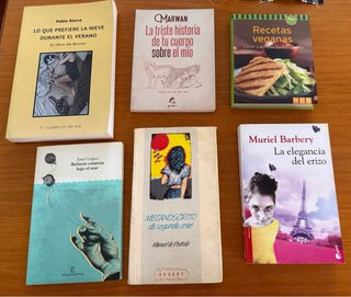 Lote de 6 libros, todos 8€