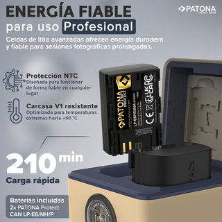 Cargador PATONA Protect Retro para CANON