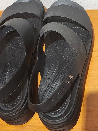 Sandalias Crocs Negras Plataforma negociables