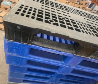 Lote 10 Palets Plástico Azul y Gris
