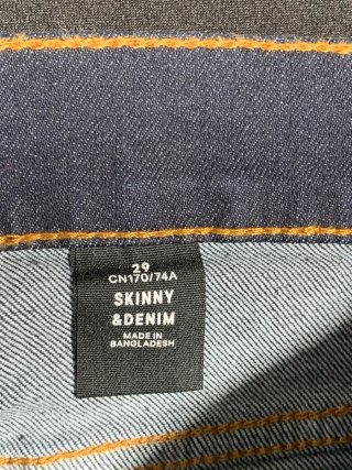 Pantalón skinny azul marino H&M