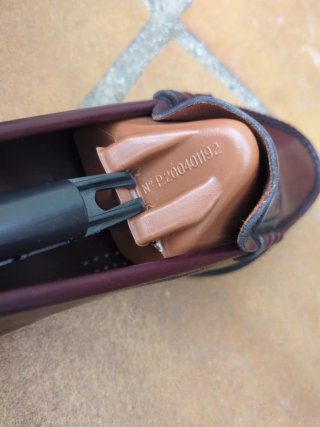 Zapato mocasin hecho a mano