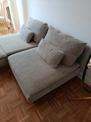 Sofá IKEA SÖDERHAMN 2 plazas + chaiselongue
