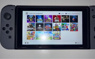 Nintendo Switch V1 Gris/Negro + microSD