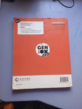 Matemáticas I 1 Bachillerato : Geniox