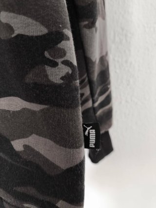 Sudadera Puma camuflaje negra y gris talla M