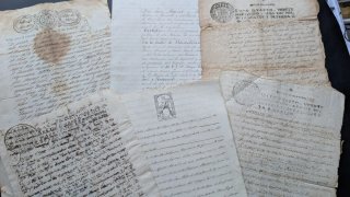 Lote manuscritos antiguos
