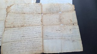 Lote manuscritos antiguos