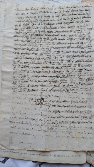 Lote manuscritos antiguos