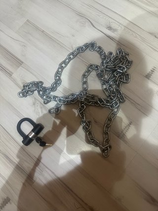 Cadena 12 mm seguridad cincada con candado