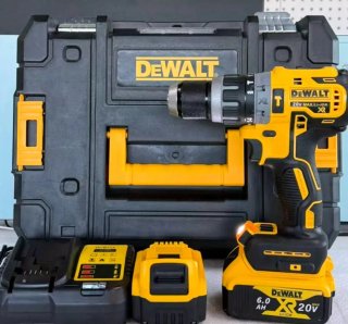 Taladro percutor DeWalt XR 20V 6.0Ah 13mm.