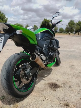 Kawasaki Z750 Naked Verde/Negra