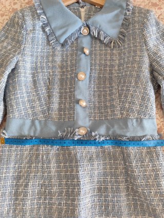 Vestido midi estilo tweed