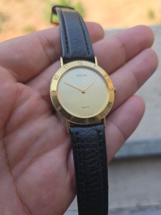 Orologio Pulsar Quartz Vintage Oro Nero