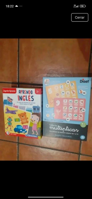Juegos Aprender Inglés y Multiplicar los dos 5€