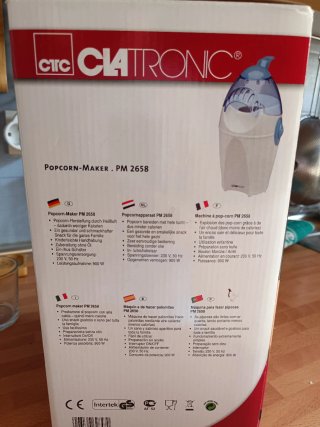 Máquina de Palomitas Clatronic PM 2658