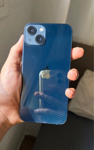 iPhone 13 Blu Mezzanotte+cover Goyard (senza scatola)