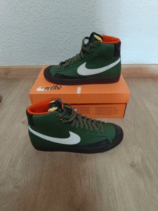 Zapatillas Nike Blazer Mid Verde Naranja