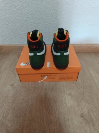 Zapatillas Nike Blazer Mid Verde Naranja