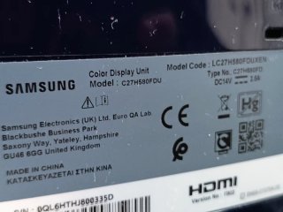 Monitor Samsung Curvo 27"