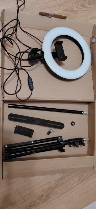 Aro de Luz LED con Soporte para Móvil