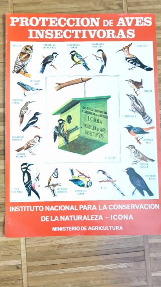 Póster Protección Aves Insectívoras ICONA