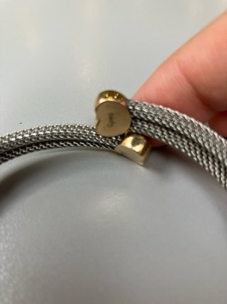 Pulsera Acero Inoxidable y Oro 18k