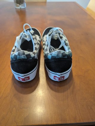 Zapatillas Vans cuadros blanco/negro