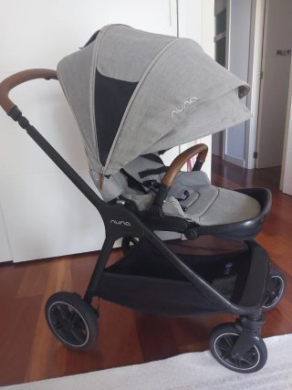 Carrito Bebé Nuna Triv Next Gris 3 Piezas