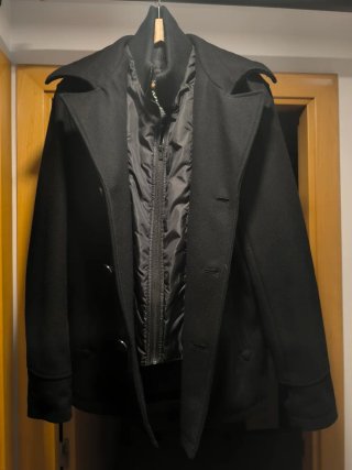 Chaqueta de paño negra