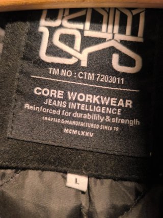 Chaqueta de paño negra