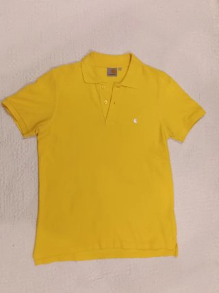 Polo Carhartt Manga Corta Amarillo