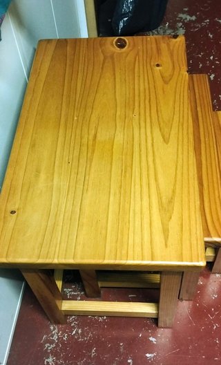 Conjunto 3 mesas nido de pino