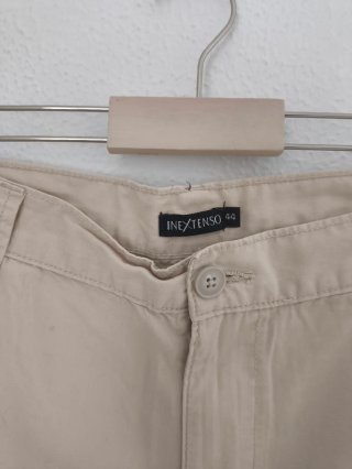 Pantalón corto chino beige Inextenso Talla 44