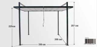 Pérgola Elysia Beige y Negra