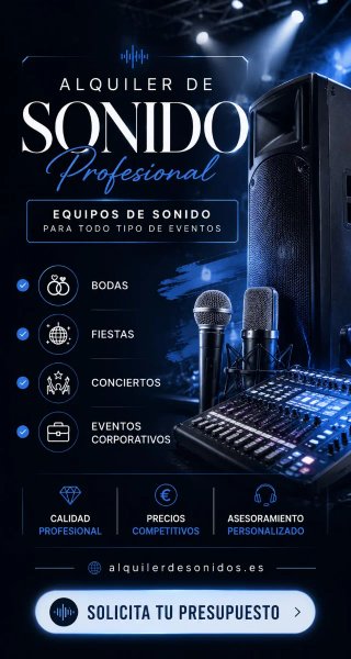 Alquiler de sonido profesional para eventos