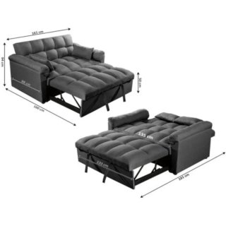 Sofá Cama Tokio Gris Tela