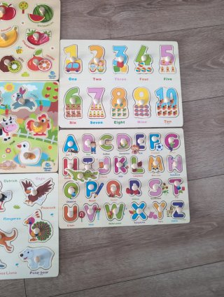 Lote 8 Puzzles Infantiles Madera 3 años