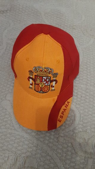 Gorra España Roja y Naranja