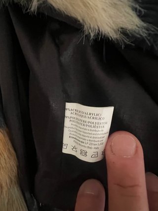 Chaqueta pelo sintético multicolor