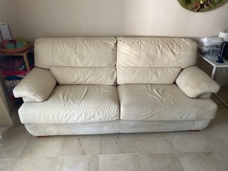 Sofá de 3 plazas beige