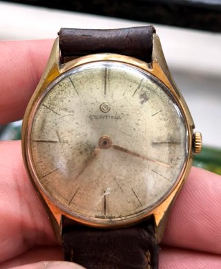 Orologio Certina Vintage a Cordino Dorato