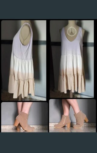 Vestido degradado, añade los botines.
