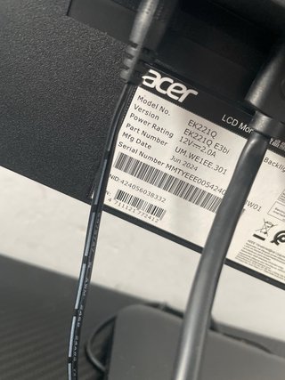 Monitor Acer Negro