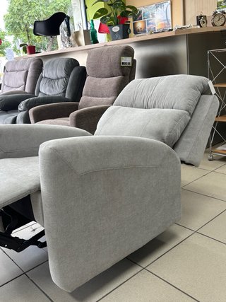 Sillón Relax Manual Gris Claro